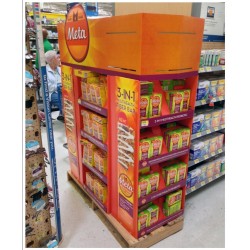 超市食品紙堆頭，地堆碼