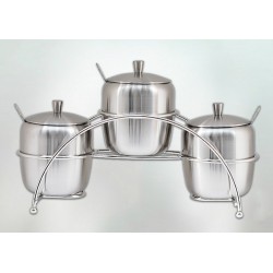 不銹鋼調(diào)味供應商 有品質(zhì)的304全不銹鋼調(diào)味罐套裝