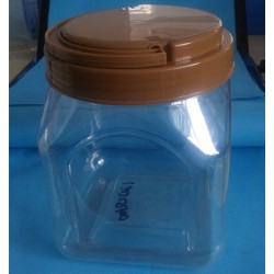 益群120Q100手提塑料方瓶，手提塑料蜂蜜瓶，茶葉瓶瓜子瓶