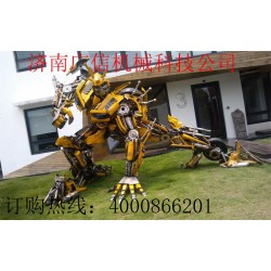 廣信機械供應具有口碑的變形金剛模型，大型變形金剛模型出租