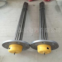不銹鋼3U法蘭電加熱管 油槽法蘭式電加熱管 非標(biāo)定制