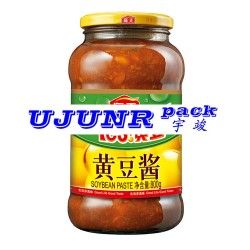全自動圓瓶豆瓣醬貼標(biāo)機