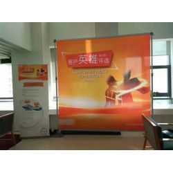 西安噴繪桁架,便攜背景板,快展架定做,展板展架廣告物料制作